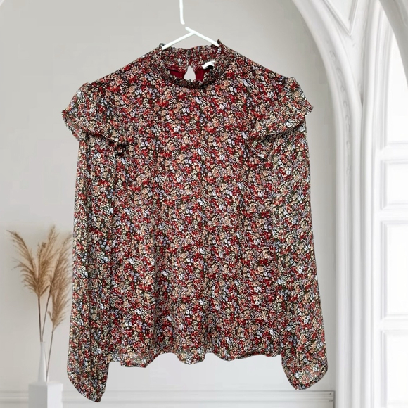 241 - ONLY Neon & Nylon Blouse Floral - Picture 6 of 14